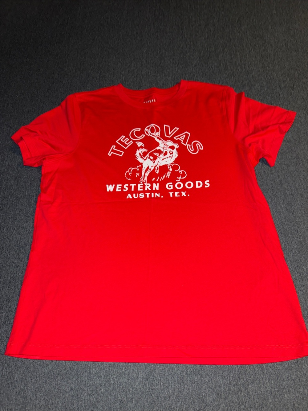 Tecovas Red Short Sleeve Western Goods Graphic Tee - Women's